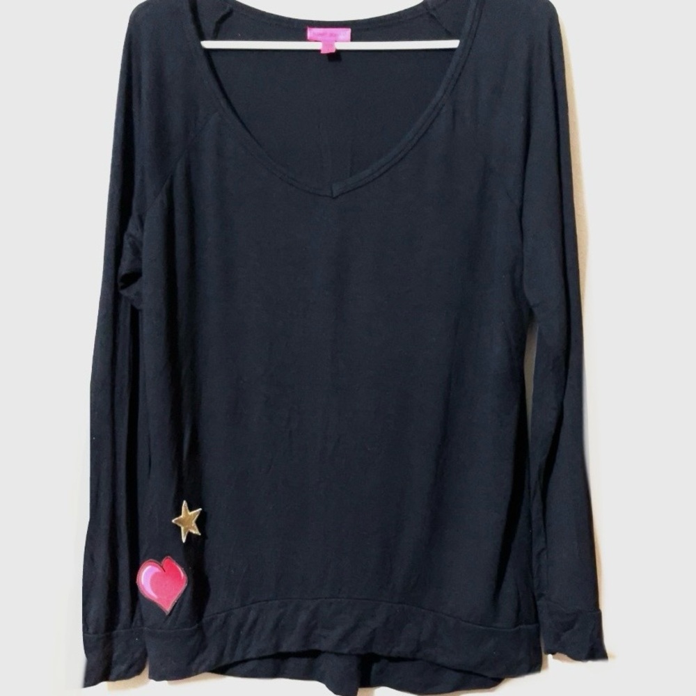 3/$13🌼BETSEY JOHNSON Star Heart Long Sleeve Top🌼